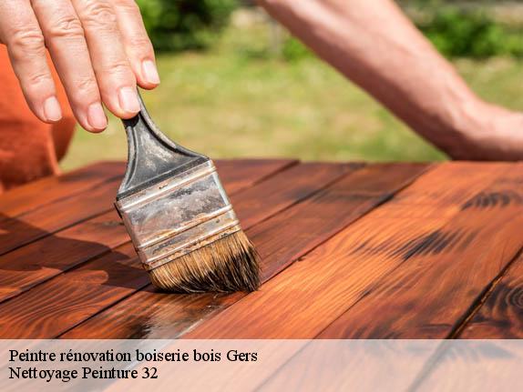 Peintre rénovation boiserie bois Gers 