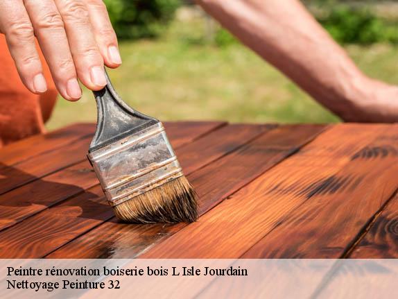 Peintre rénovation boiserie bois  32600